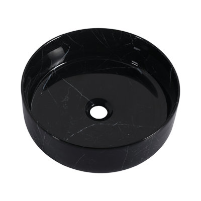 Round Counter Bathroom Ceramic Sink