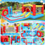 Jeu gonflable avec glissade et souffleur d'air Delia 14 pi x 14 pi