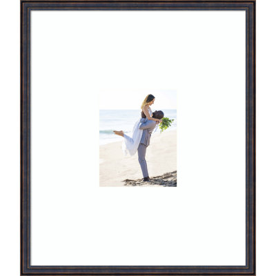 Dark Bronze Scoop Wood Picture Frame