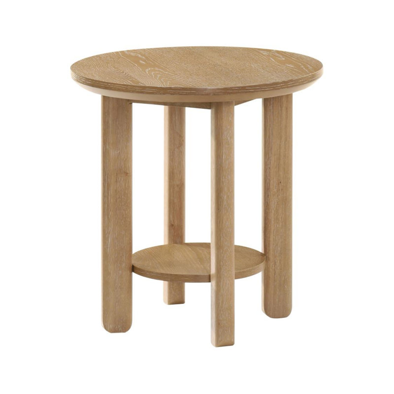 Table de bout Baldwin, Chêne blanchi