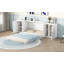Grand lit escamotable avec tablettes, armoires et amp; Ports USB - Aucun sommier requis, robuste et amp; Peu encombrant
