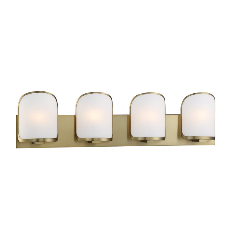 Everly Quinn Bishop Crossing Bath Soft Brass Vanity Light