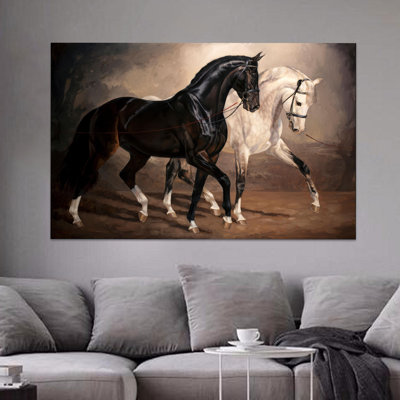 Personalized Horse Wall Decoration Made of Glass Perfect for Horse Lovers and Ideal Gift