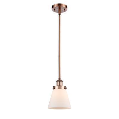 Mini-luminaire suspendu à cordon 1 lumière Ballston Urban Cone