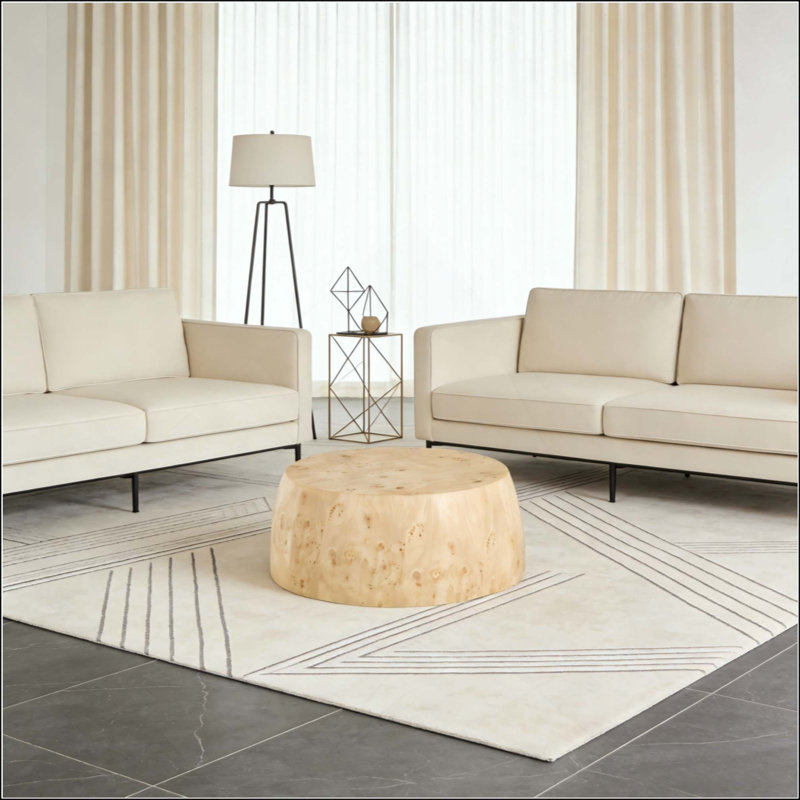 Table basse en bois aggloméré de haute qualité, table basse industrielle entièrement assemblée, idéale pour la maison et la cuisine