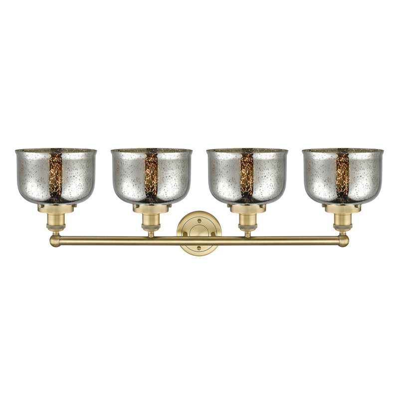 Annagene 4 - Light Dimmable Vanity Light, Silver Plated Mercury, Brushed Brass