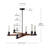 Walken 6 - Light Dimmable Wagon Wheel Chandelier
