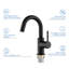 Circular Single Hole Bathroom Faucet with Drain Assembly-63898563