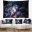 Bouquet d’éclats abstraits de magnifiques roses tapisserie-28494410