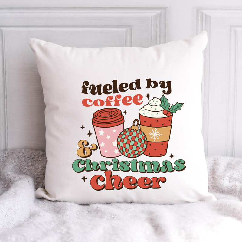 Coussin ChristmasCaffe1-1, 20 po x 20 po