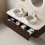 Meuble-lavabo de salle de bain mural avec tiroirs, pré-assemblé-2028027161