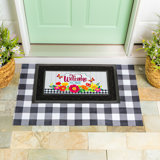 Tapis d'entrée antidérapant 42 po x 26,5 po Nanni