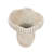 9.3X9x8.7" Sand And Cement Coral Planter With Textured Beige Finish