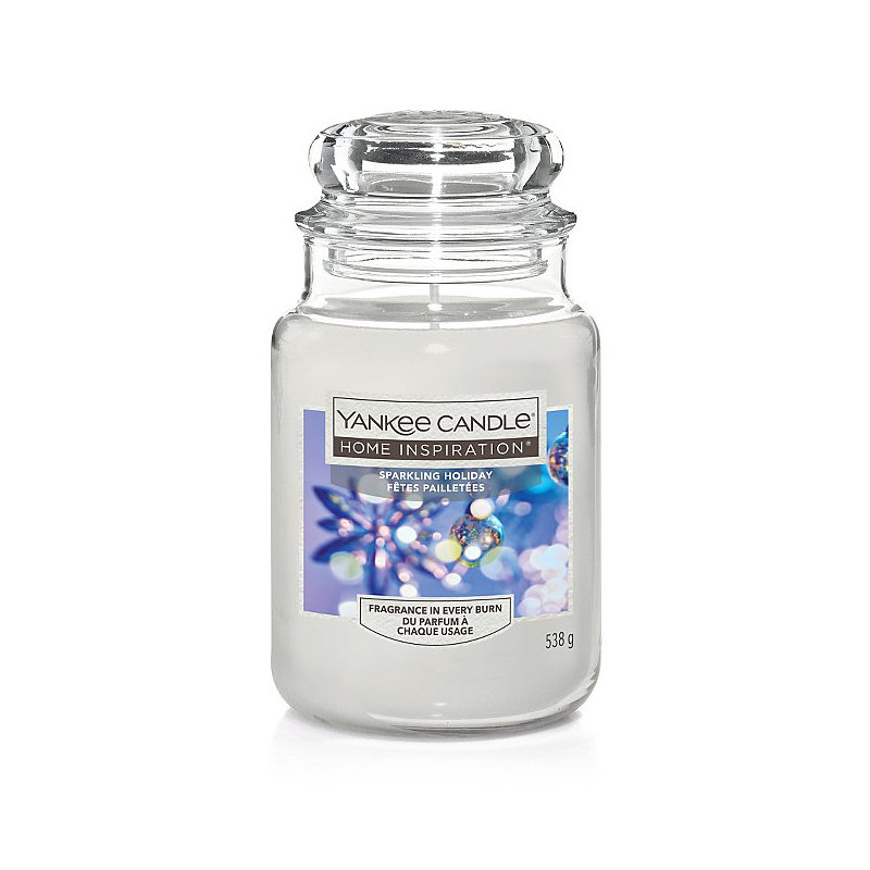 Sparkling Holiday Candle Jar