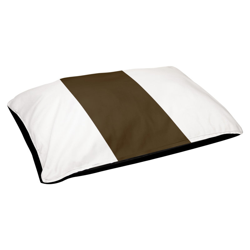 Lit à chat à rayures de football cincinnati, L 40 po x l 30 po, White/Brown
