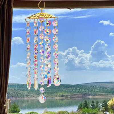 Orphus Glass Abstract Wind Chime