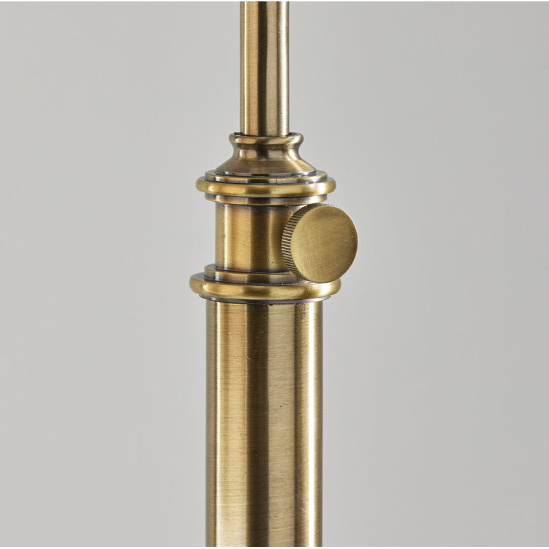 Lampe sur pied arquée 68 po Elita, Laiton antique