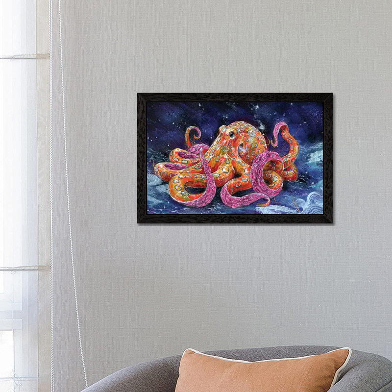Poisonous Bubblegum by Black Ink Art - Print on Canvas, 66.04 cm H x 45.72 cm W, Black Floater Framed