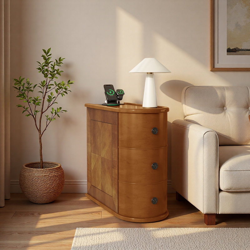 End Table With Charging Station