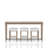 Console Table With 3 Stools