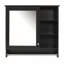 Armoire de rangement murale avec tablette réglable et miroirs-769163745