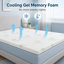 2.5Cm Thick 40D Gel Foam Pad Rayon from Bamboo Memory Foam Mattress Topper-2019217953