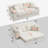Brigitte 78.1" Convertible Corduroy Sofa Bed, Upholstered Pull-Out Couch with Sleeper-278695241