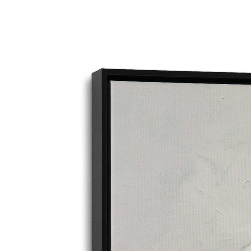 «Christmas Goose» par Julia Purinton, reproduction d'art sur toile, Noir, Cadre flottant, H 24 po x l 32 po
