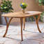 Table d'extérieur 70 po en bois avec finition en A pour utilisation
