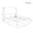 Claritha Upholstered Wingback Bed-1993062201-1993062203