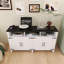 Buffet 59,00 pouces en bois avec prises de courant, ports USB et tablettes-699853639