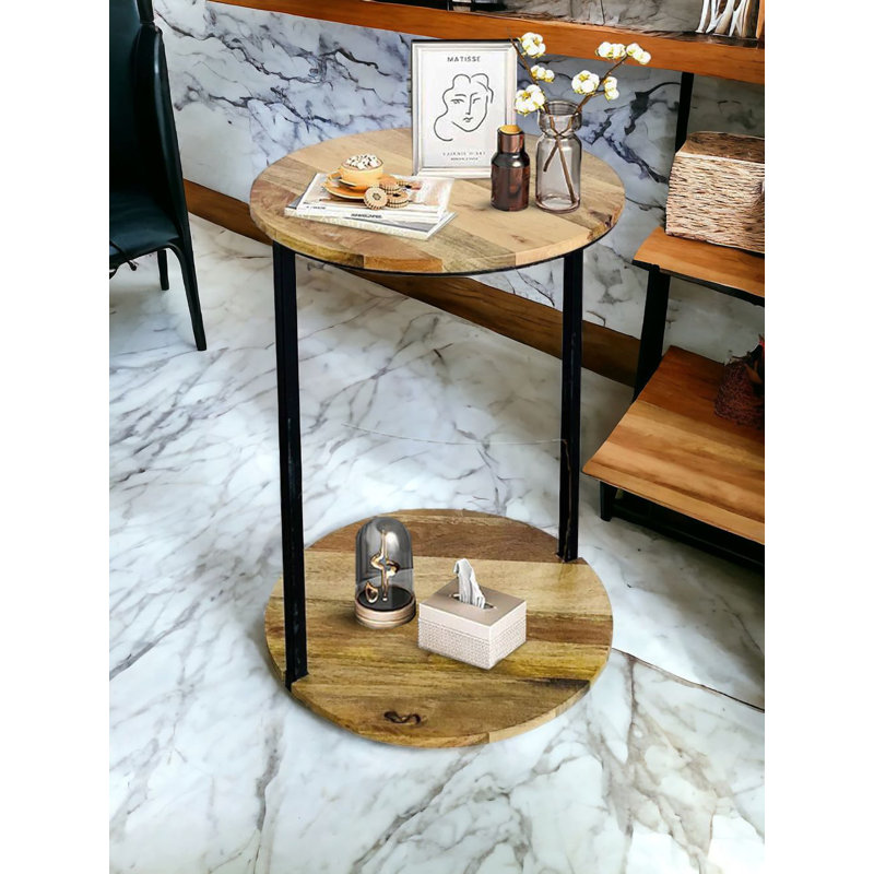 Pedestal End Table