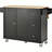 Groningen Solid Wood Top Kitchen Island-392041871