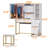 Modern Vanity Desk with LED Lights and Storage, Makeup Vanity Table With Charging Station & 5 Drawers, Storage Cabinet, Vanity Set With Sliding Mirror, Brightness Adjustable, For Bedroom, Dressing Room-349715747