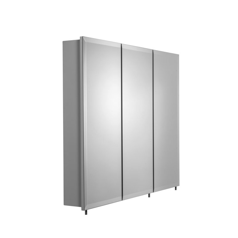 915mm W 762mm H Surface Frameless Medicine Cabinet Mirror 2 Adjustable