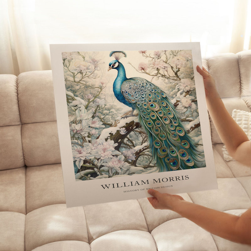 Animaux, reproduction d'art sans cadre William Morris, H 18 po x l 18 po
