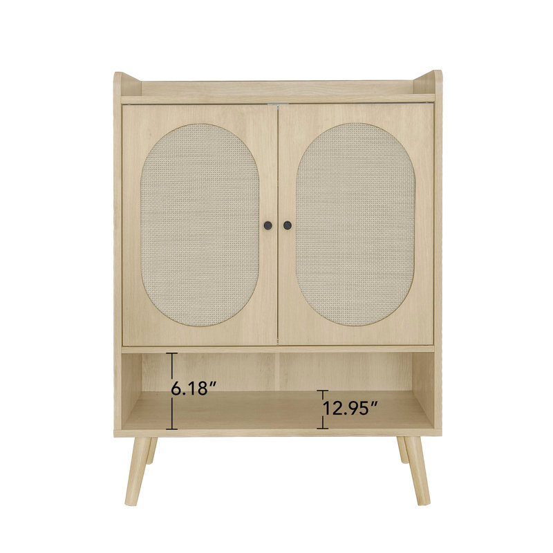 Étagère à chaussures 2 portes, armoire de rangement pour chaussures moderne autoportante
