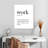 " Work Definition " Print-870930204