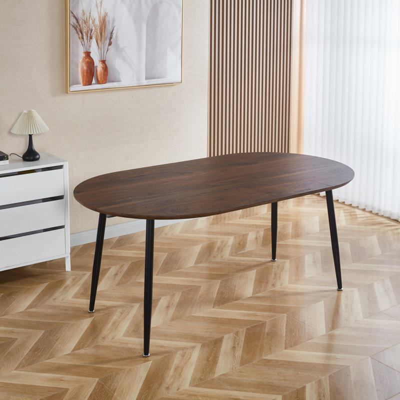 Extensible table,DINING TABLE,OFFICE TABLE,COFFEE TABLE, Black, Natural