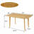 60" Rustic Farmhouse Dining Table-1909965597