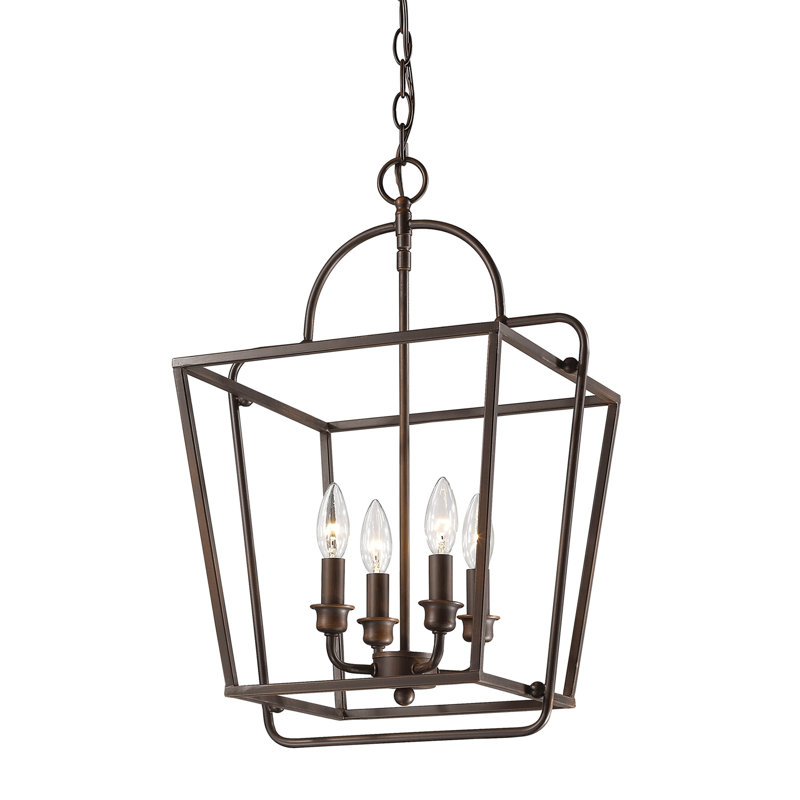 Thea 4 - Light Lantern Pendant, Rubbed Bronze