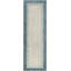 Tapis bleu en laine touffeté à la main Renne-936523070