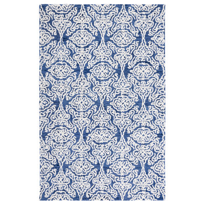 Anjalika Hand Tufted Wool Damask Rug