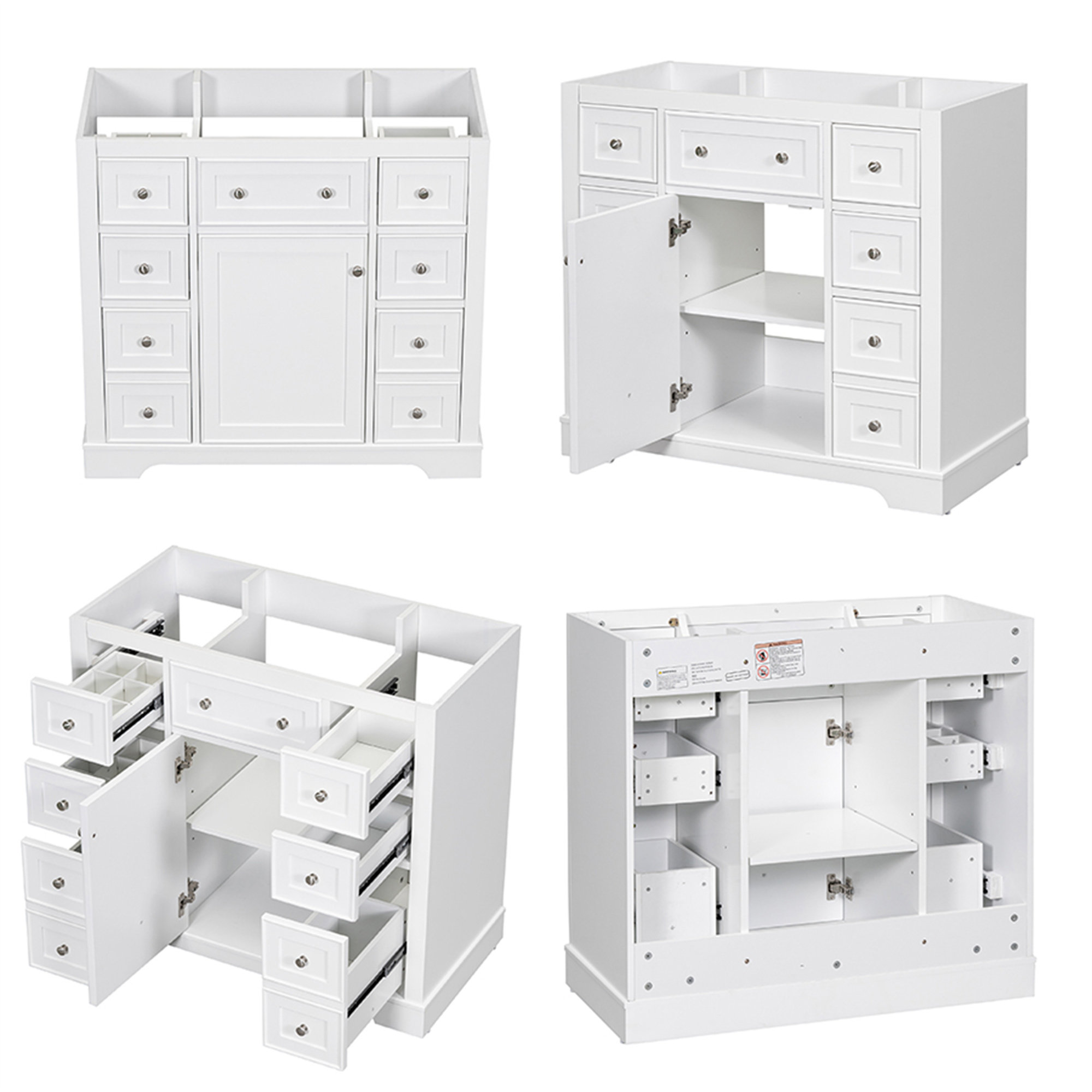TONWIN Bathroom Vanity Without Sink, Cabinet Base Only - Wayfair Canada
