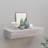 vidaXL Wall-mounted Drawer Shelf Oak and White 60x23,5x3.9 " MDF-2055823782-2055823769