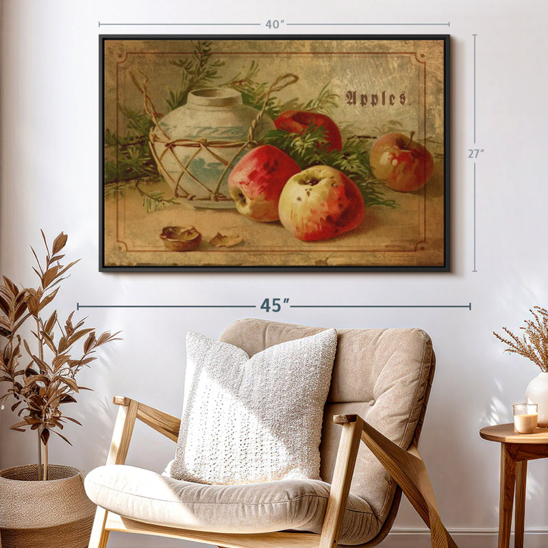 "Délicieuses pommes, art mural", H 27 po x l 40 po