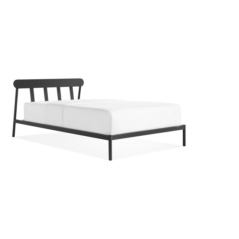 Goodie Metal Open-Frame Bed, Oblivion, Twin