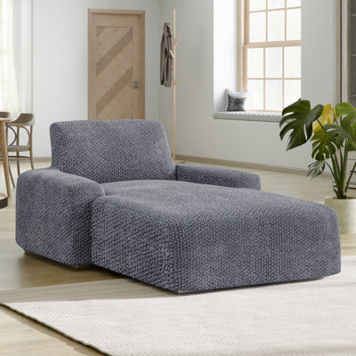 Stretchy Slipcover for Chaise Lounge - Soft to Touch & Easy to Clean - Velvet Collection