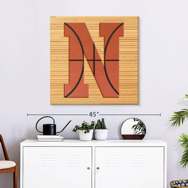 Tergel Basketball N Alphabet, H 30 po x l 30 po