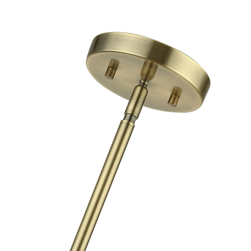 Saisha 5 - Light Dimmable Chandelier, Antique Brass